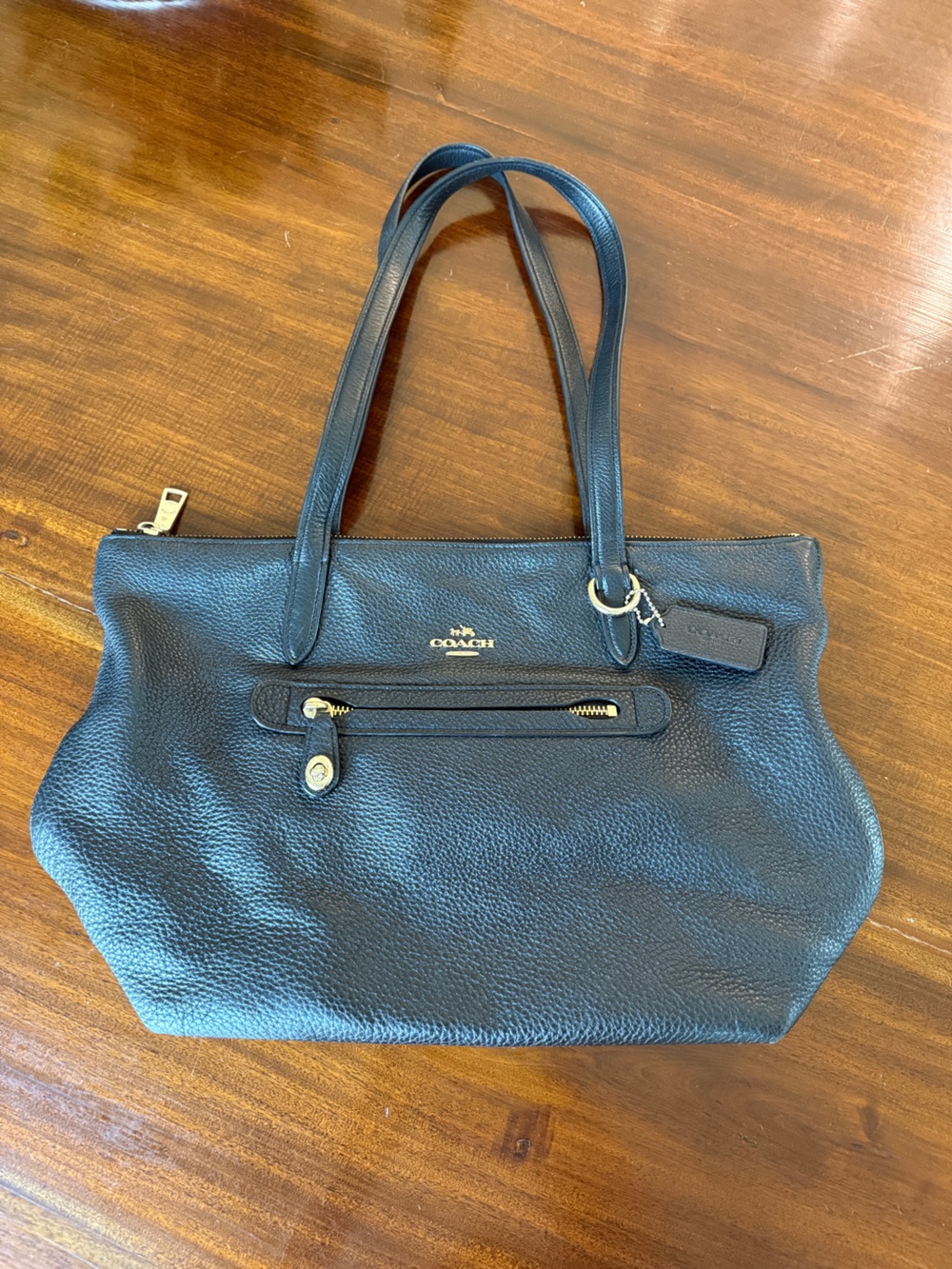 Coach Taylor Tote Style 38312 – Black Pebbled Leather
